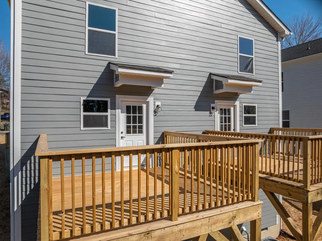 Private back decks